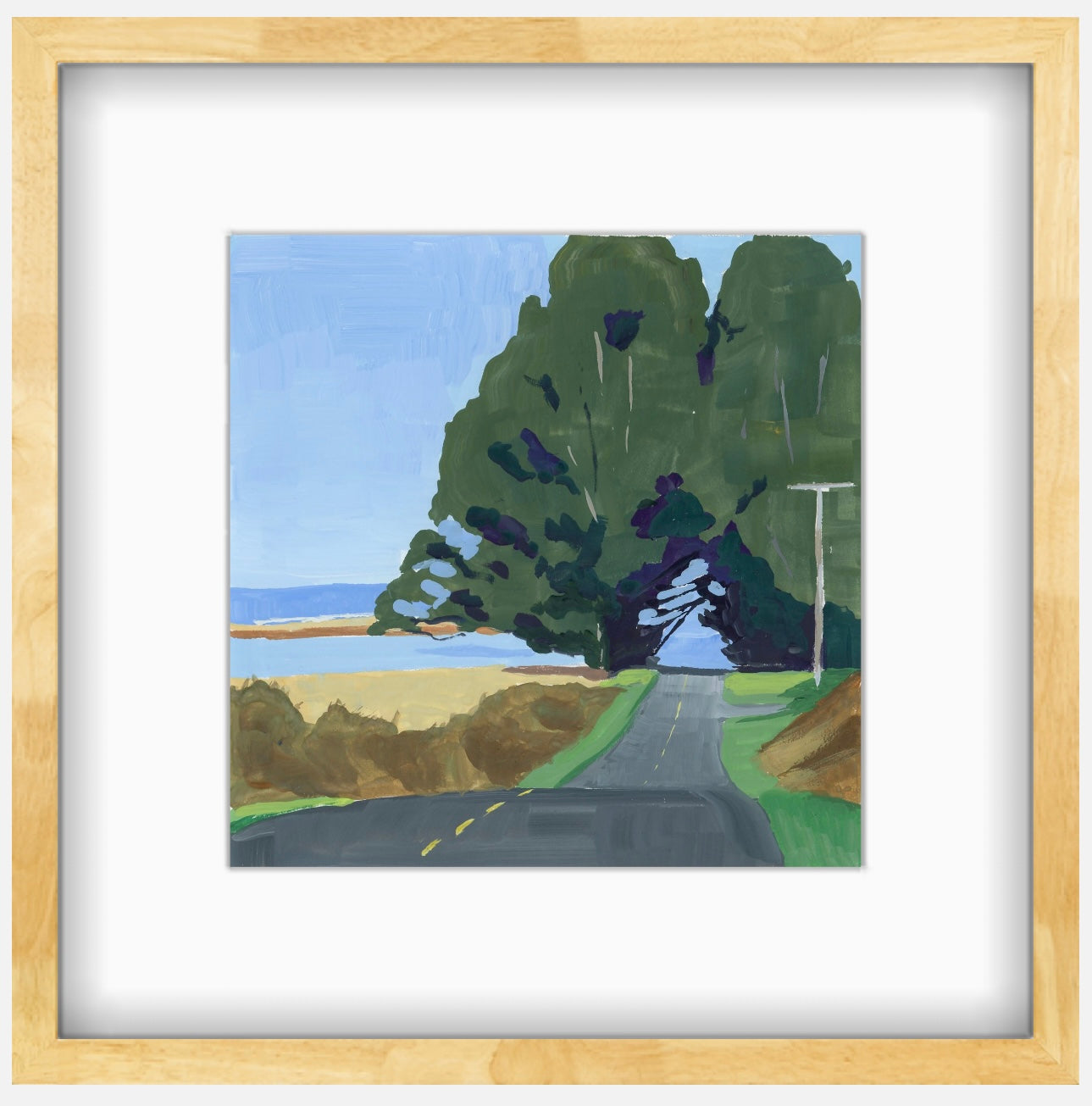END OF ROAD GOUACHE | 5.5 X 5.5