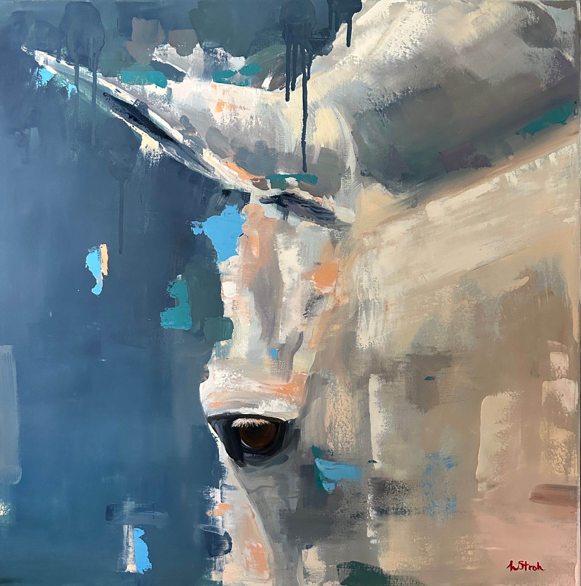 GRAY EYE (MEDIUM) | 24 X 24
