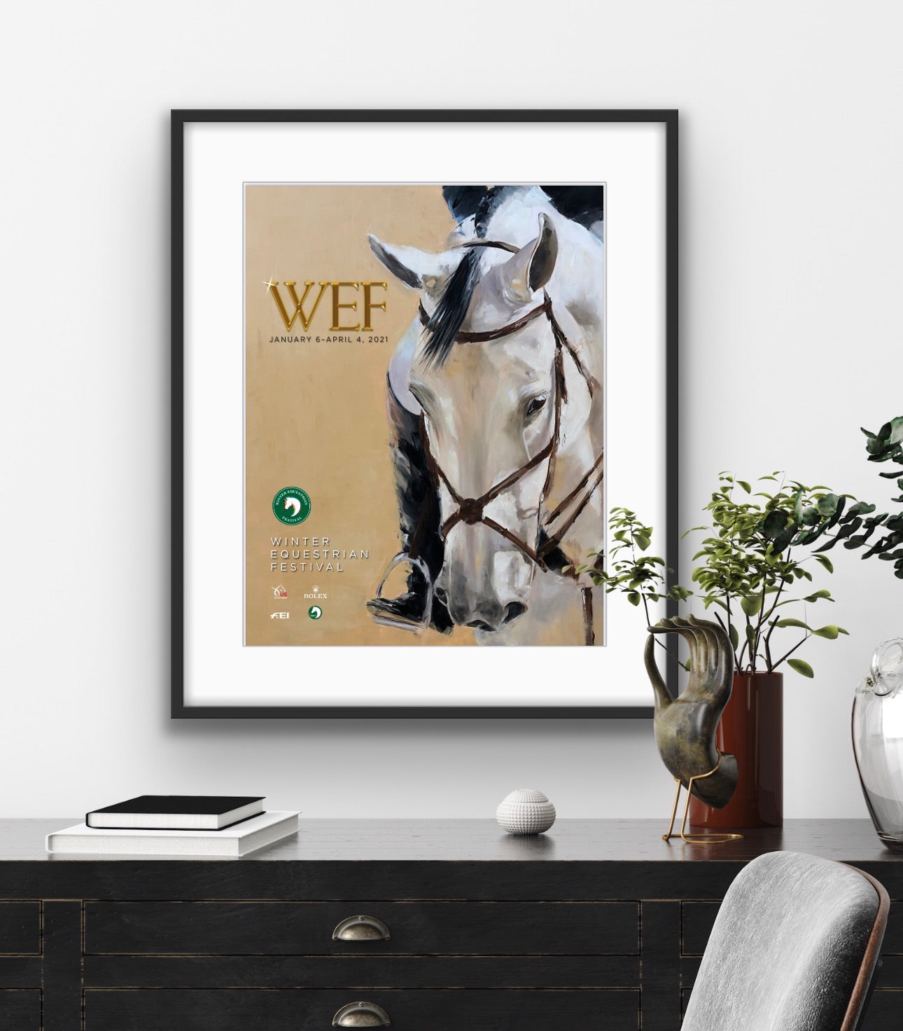 WEF 2021 Poster | Horse Artwork Print by Weatherly Stroh