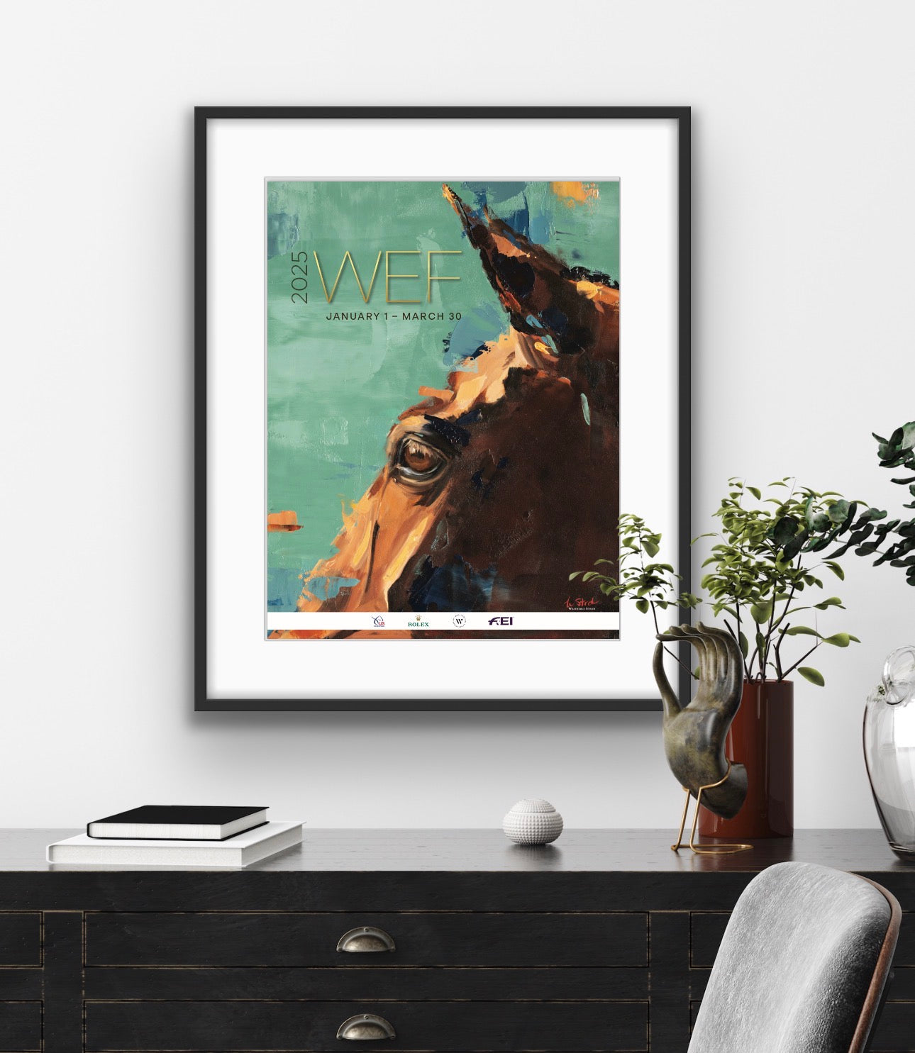 リンドストローム/ポスター/インテリア Horse/トゥイヤ 額装品/The 額装品/The リンドストローム/ポスター/インテリア Horse/トゥイヤ 額縁