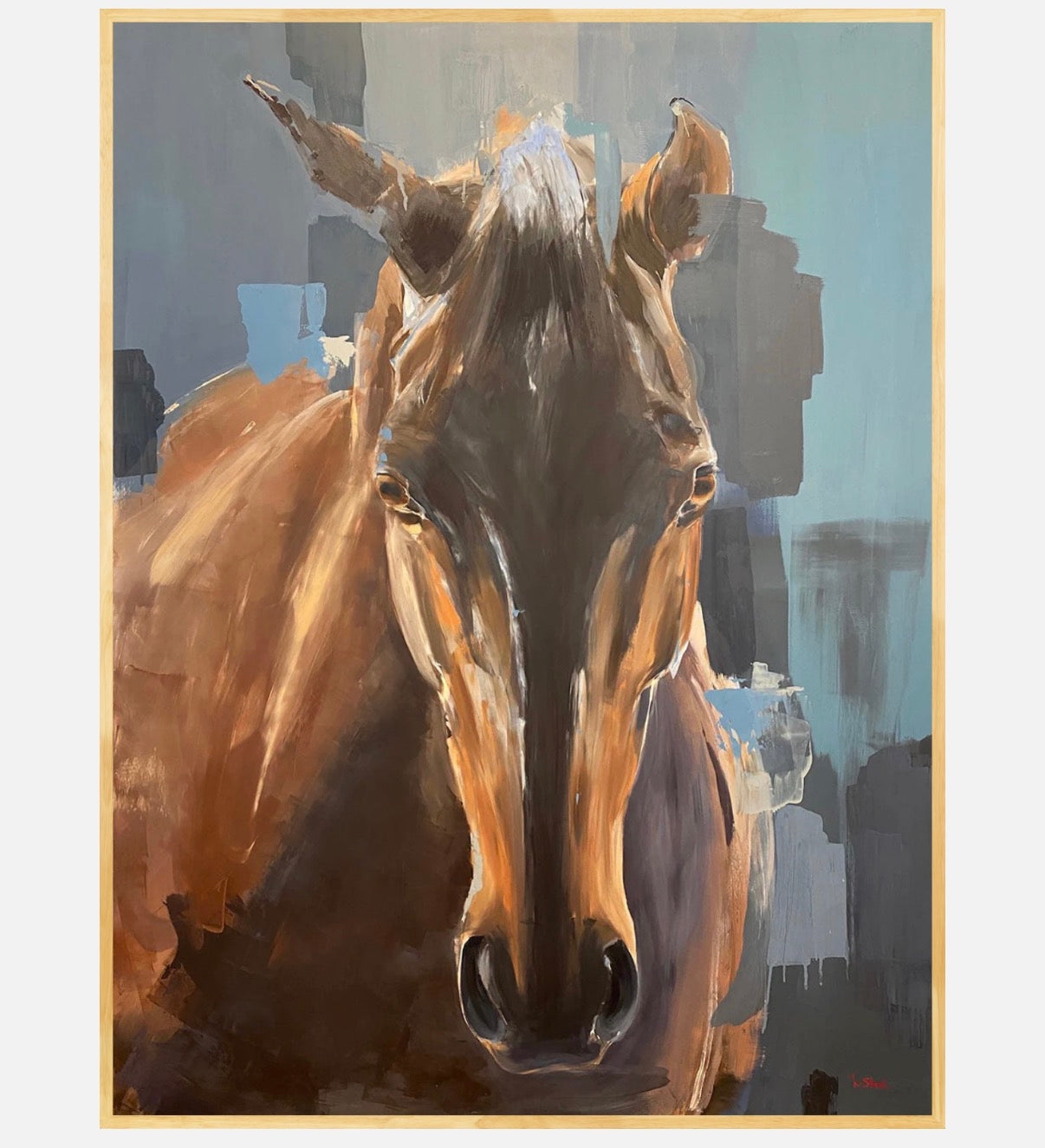 Dark Horse | Horse Artwork Print by Weatherly Stroh