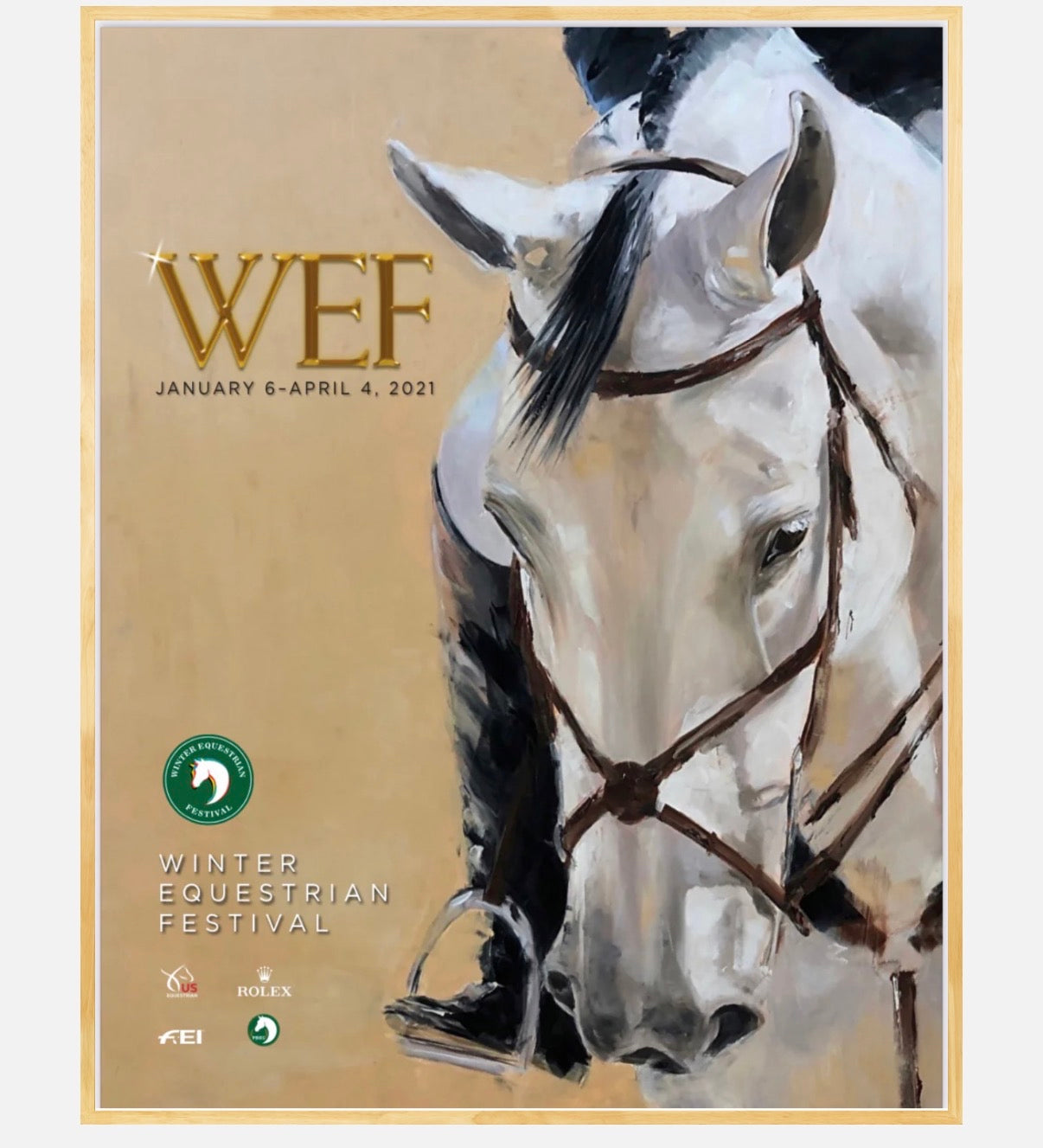 WEF 2021 Poster | Horse Artwork Print by Weatherly Stroh