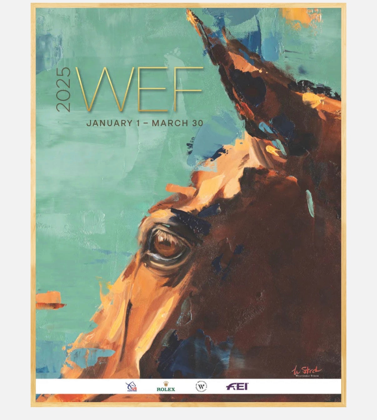 WEF 2025 Poster | Horse Artwork Print by Weatherly Stroh