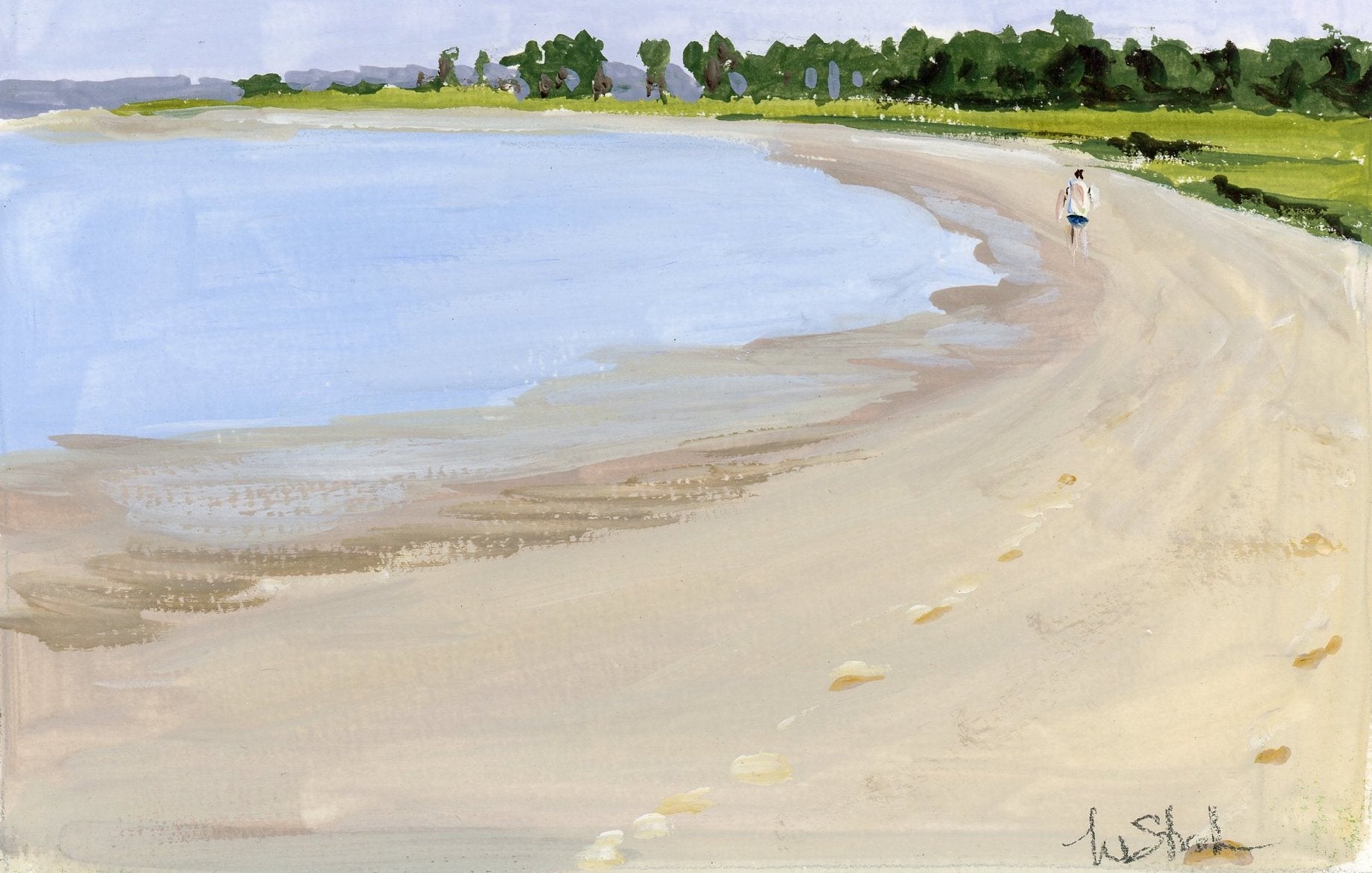 PROUTS NECK BAY GOUACHE