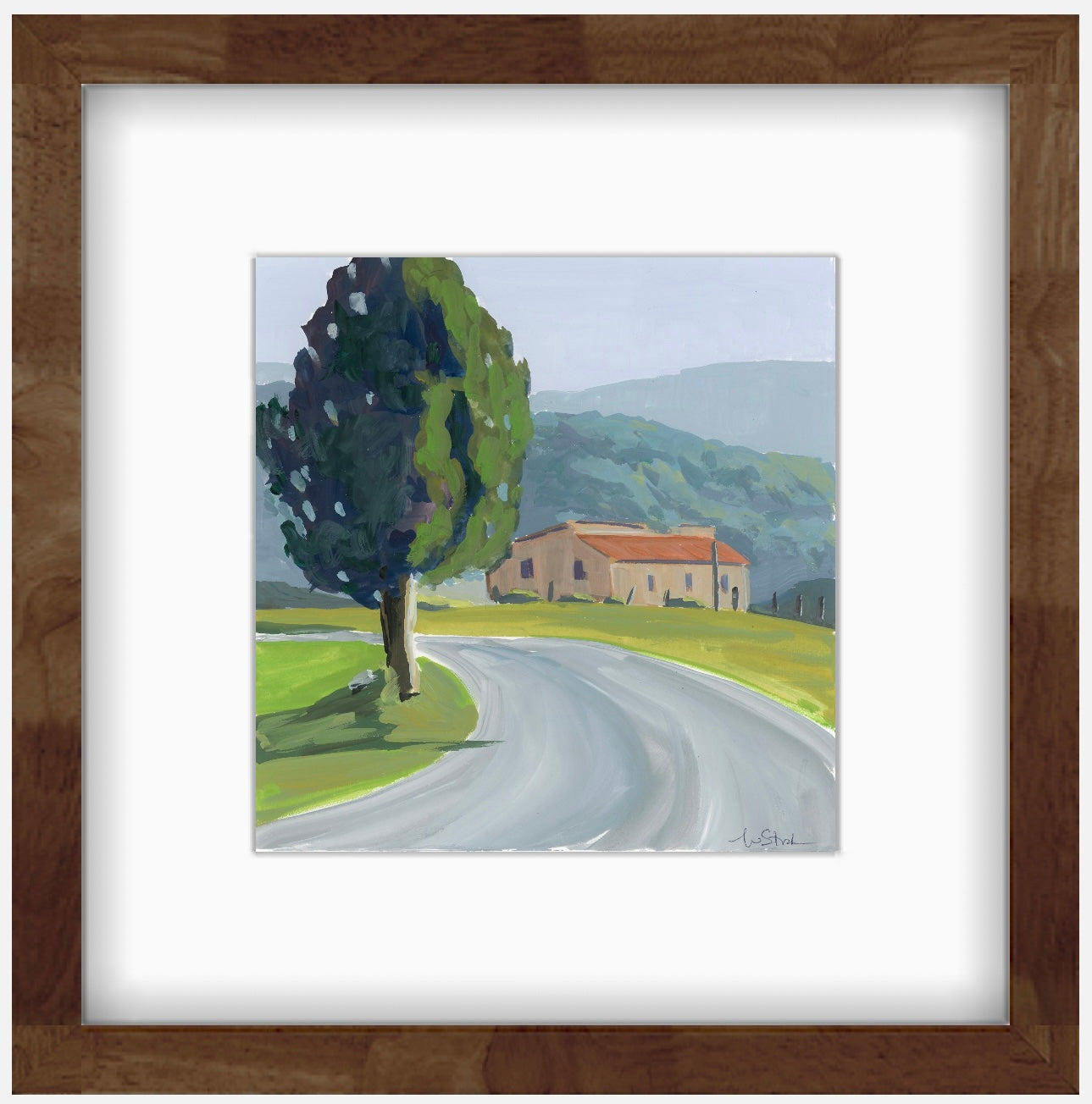 TUSCAN ROAD SKETCH | 7 X 7
