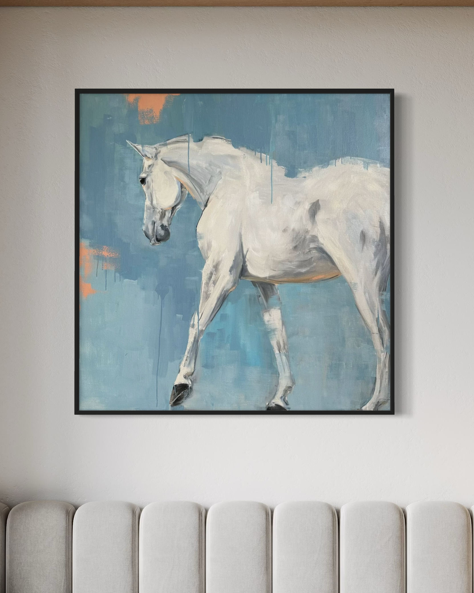額装品/The Horse/トゥイヤ リンドストローム/ポスター/インテリア Grey '24 | Horse Artwork Print by Weatherly Stroh