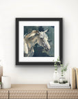 GREY HORSE HEAD | PRINT