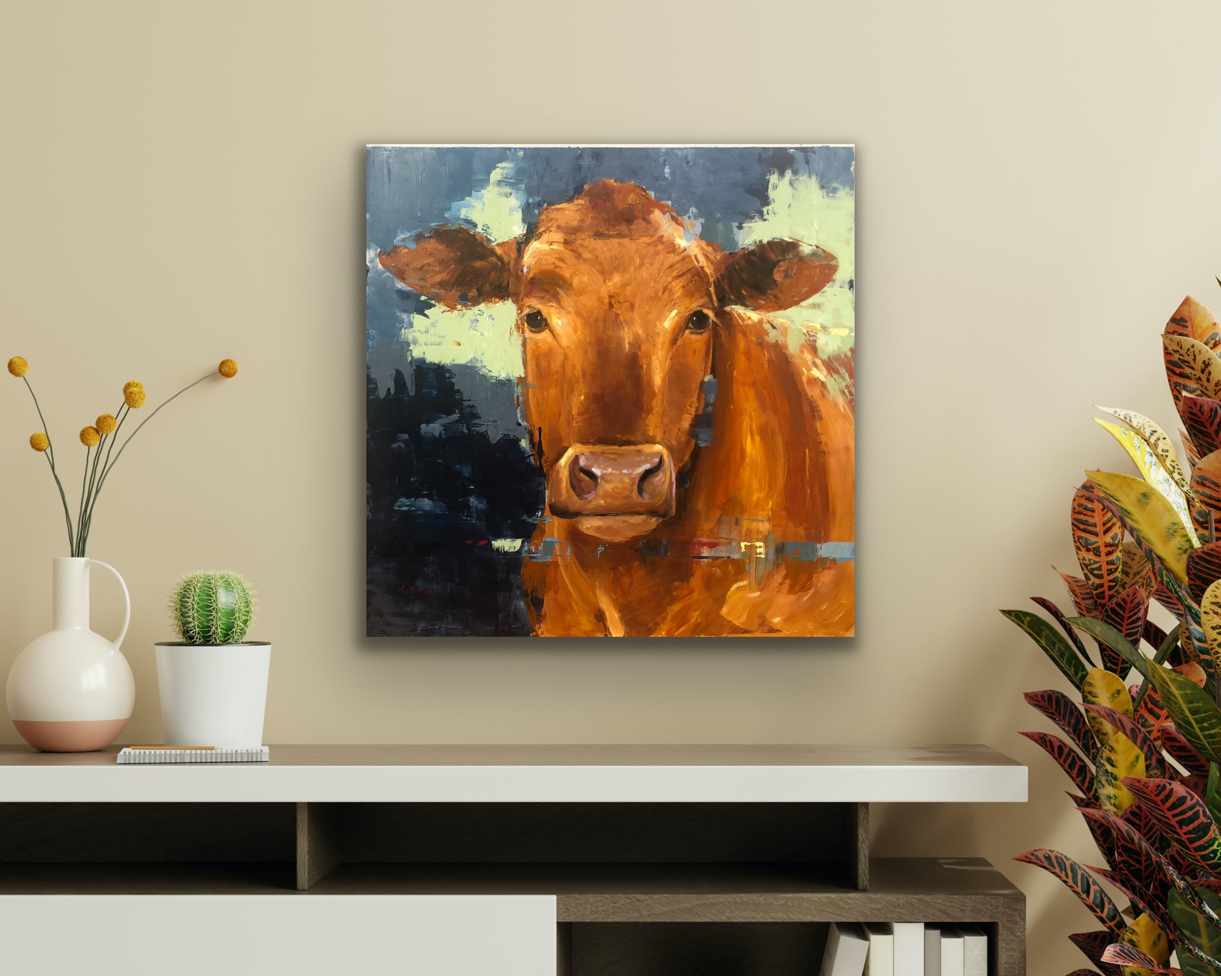 Orginial outlets Cow Painting 24x24