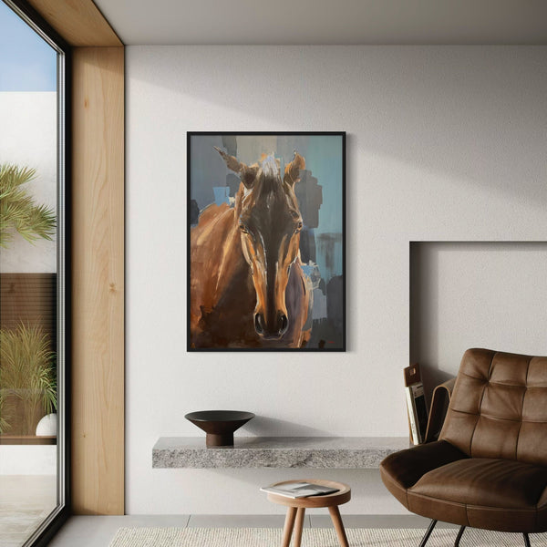 Dark Horse | Horse Artwork Print by Weatherly Stroh