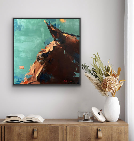 Bay Eye | Horse Artwork Print by Weatherly Stroh