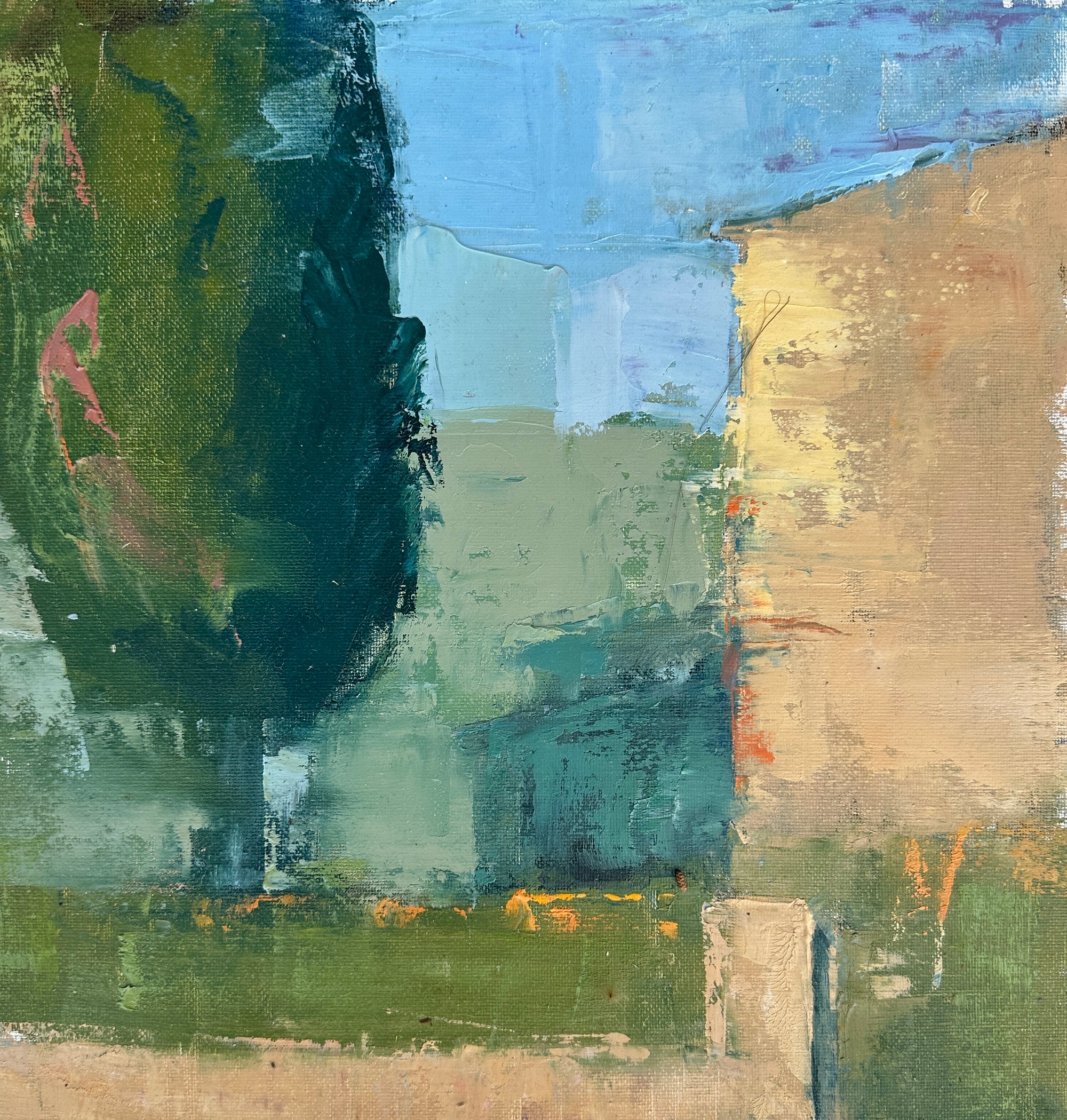 VILLA WITH CYPRESS |12&quot; x 9&quot;