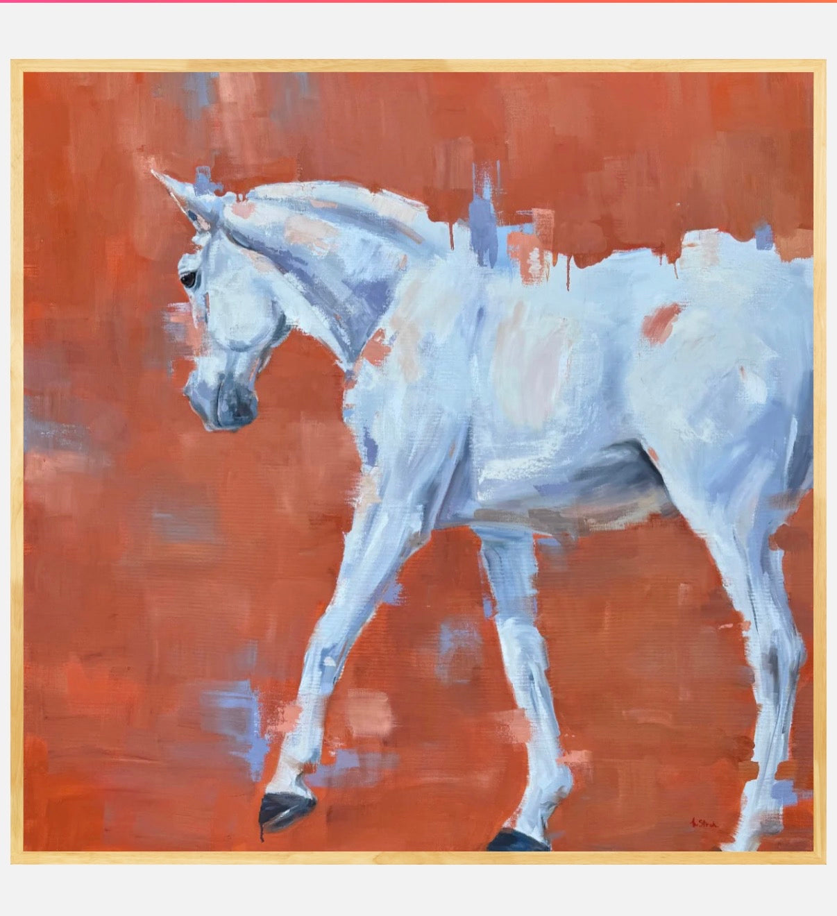 GREY WITH ORANGE | PRINT