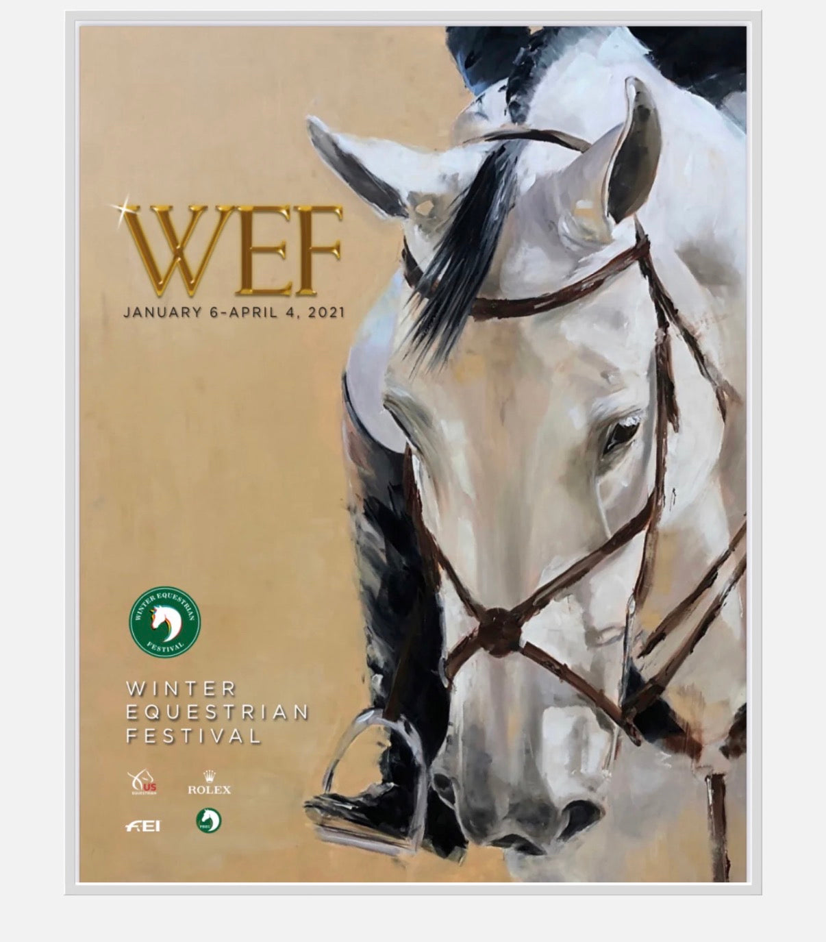 WEF 2021 Poster | Horse Artwork Print by Weatherly Stroh