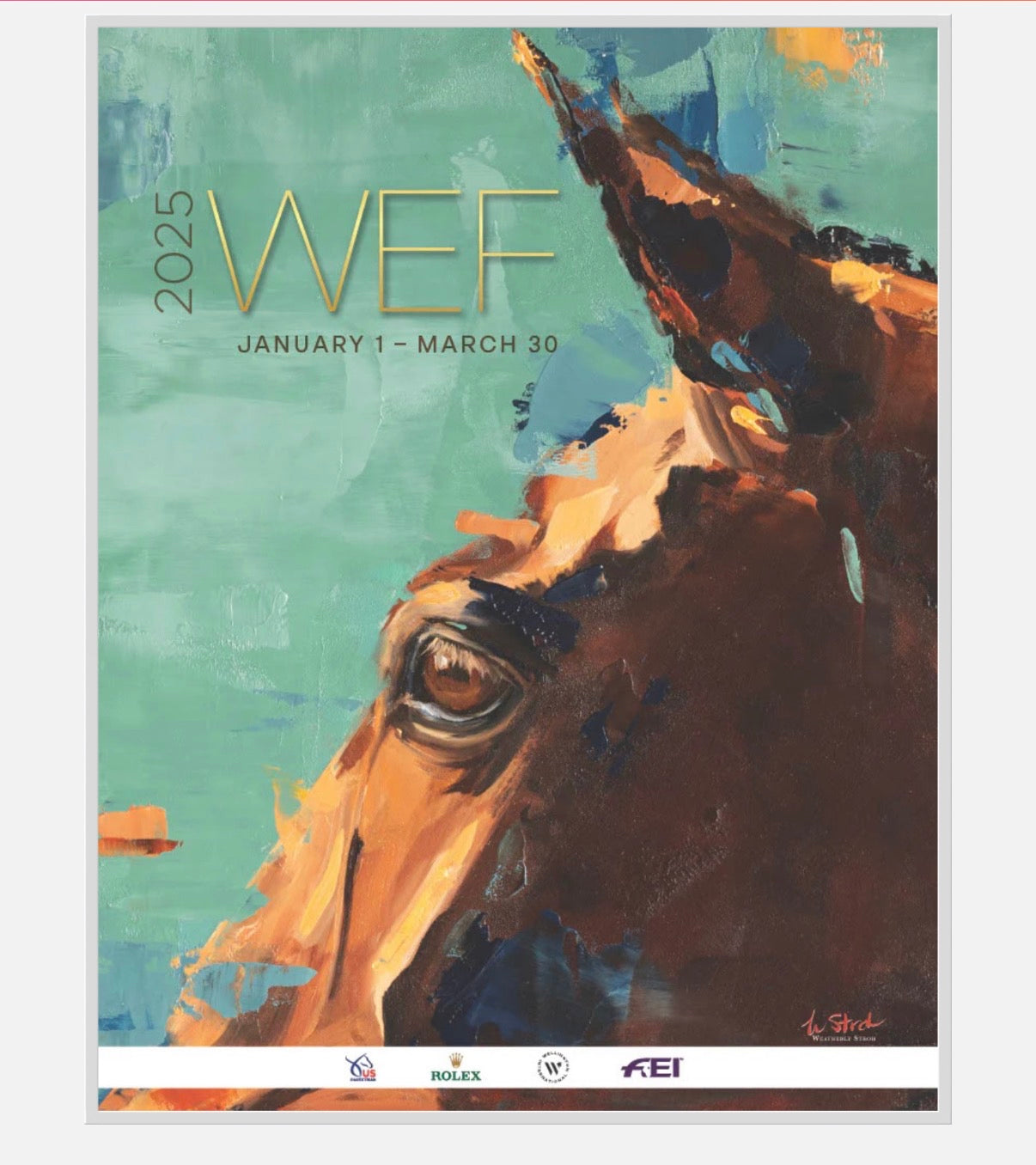 WEF 2025 Poster | Horse Artwork Print by Weatherly Stroh
