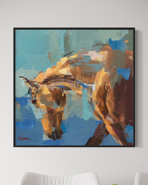 HORSE 油絵アート Bay | Horse Artwork Print by Weatherly Stroh